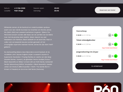 Online ticketshop in iframe