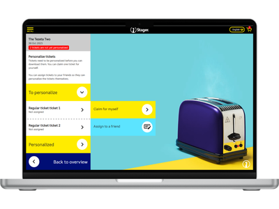 ticket personalization