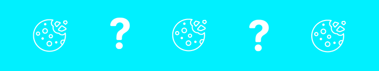 Question mark and Cookie divider that signifies the question: 